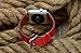Valkit for Apple Watch Band - iWatch Bands 38mm Genuine Leather Strap iPhone Smart Watch Band Bracelet Replacement Wristband with Stainless Steel Adapter Clasp for Apple Watch 2 1, Single Tour-Red