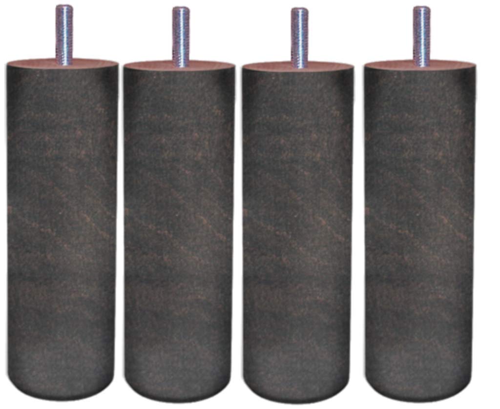Margot Cylinder Set with 4 slatted Base feet, Wood, Oak Grey, Single