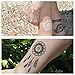 Temporary Tattoo Stickers, Glamorstar® Fashion Black Lace 4 Different Sheets Waterproof Body Art Tattoo Sticker for Women, Teens & Girls (A)