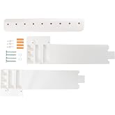 JS Jackson Supplies Tehila White Wall Mounting Kit for Utility Sink, Floating Sink Converter for Laundry Room, Garage, Workshop, and More