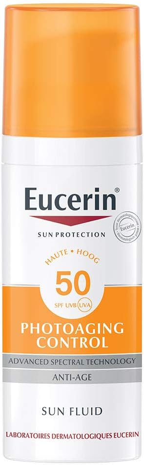 eucerin photoaging control sun fluid with hyaluronic acid spf 50