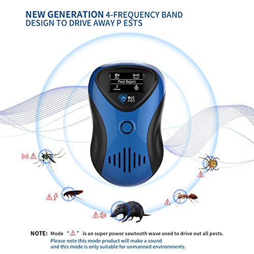 BLCPRO [2 Pack] Ultrasonic Pest Repeller, 4 Modes Electronic Pest Repellent Plug in Indoor Pest