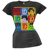 One Direction - 9 Squares Juniors T-shirt - X-Large Black