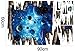 Amaonm Removable Creative 3D Magic Blue Galaxy Planet Through the Wall Decals Stickers Girls Nursery Room Walls Decorations Art Decor Home Decal Classroom Bathroom Playroom Stickers for Kids Baby Boys
