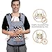 Bable Baby Carrier, Baby Carrier Wrap 3 in 1 Ergonomic Multi-Position for 8-26lbs, Soft Cotton Baby Carriers Front and Back for All Seasons