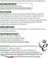 Natures Aid Vitamin K2 100mcg with Vitamin D3 MenaQ7 30 Capsules view 10