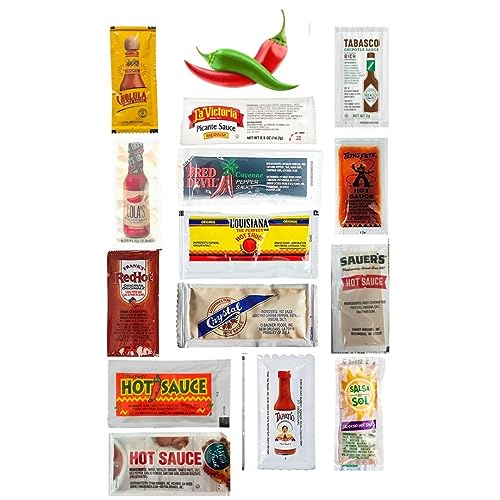 ULTIMATE Hot Sauce Packet Assortment, SingleUse Packet Variety Pack