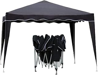 Kronenburg Faltpavillon WASSERDICHT Dachmaß 3 x 3 m UV Schutz 50+ Pavillon in Schwarz