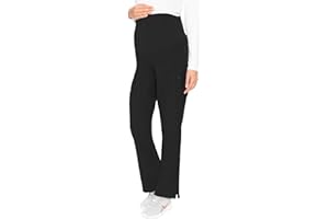 Med Couture Maternity Scrub Pant - 3 Pockets Straight Leg with Side Vents at Hem Soft Jersey Knit Waist Panel - MC028