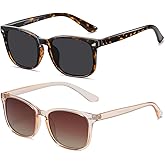 DUSHINE Polarized Sunglasses for Women Classic Retro Style UV400 Protection