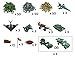 Toy Essentials 225 Pieces Army Playset with Jets Army Soldiers Cannons Missiles