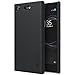 for Sony Xperia XZ1 Compact Case,Nillkin [with Kickstand] Frosted Shield Anti Fingerprints Hard PC Case Back Cover for Xperia XZ1 Compact -Retail Package (Black)