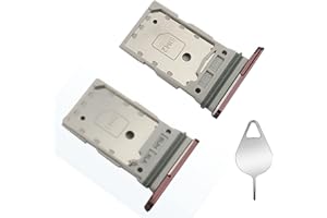 yuzhiyong Galaxy S22 / S22+ Plus SIM Card Tray Replacement for Samsung Galaxy S22 / S22 Plus SIM Holder Slot+Eject Pin (Pink Gold)