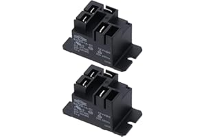 AllGIFT 2pcs 832AW-1A-C1 30A High-Power Normally Open 4PIN Switch Relay Module, DC 12V, Black