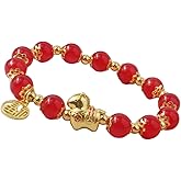 xuzhiyuan 2026 Chinese New Year Horse Beaded Bracelet Colorful Crystal Feng Shui Bracelet Year of The Horse Good Luck for Spring Festival Jewelry for Women