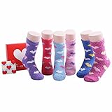 Valentines Day Gifts for Her - Crew Girls Womens Socks Fuzzy Socks Gift Idea