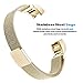 For Fitbit Alta HR and Alta Bands, Maledan Stainless Steel Milanese Loop Metal Replacement Accessories Bracelet Strap with Unique Magnet Lock for Fitbit Alta HR and Alta Large Small