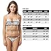 X-HERR Womens Triangle Bikini Set Sexy Push up Two Piece Brazilian Cheeky Bottom Swimwear
