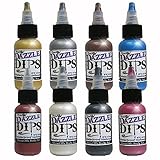 Face Painting Makeup - ProAiir Waterproof Brush On Dazzle DIPS - 1 oz (30ml) Bottles