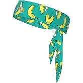Sports Head Tie Westie Dogs Beach Summer Tropical Tie Sweatband Headband Men Women Elastic Bandana Adjustable Non-Slip Moisture Wicking for Running Football Yoga Workout Athletic Hair Ninja Head Band