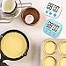 WUTL 11 4 Pack Digital Kitchen Timer Strong Magnetic Electronic Countdown and Count Up, Loud Alarm Small Size
