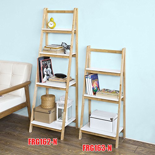 Haotian Modern ladder bookcase made of wood, book shelf,stand shelf, wall shelf (FRG163-N)