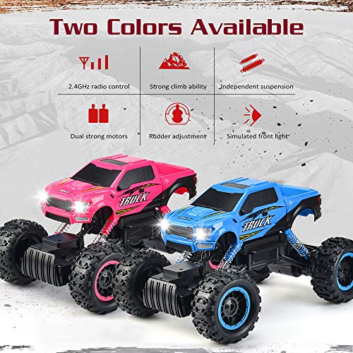 Double E RC Truck 2019 Updated 1/12 Scale Remote Control Car for All Adults & Kids Off Road RC Trucks Blue