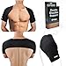 GOGO Black Double Shoulder Support, Neoprene Protector Wrap Brace-M