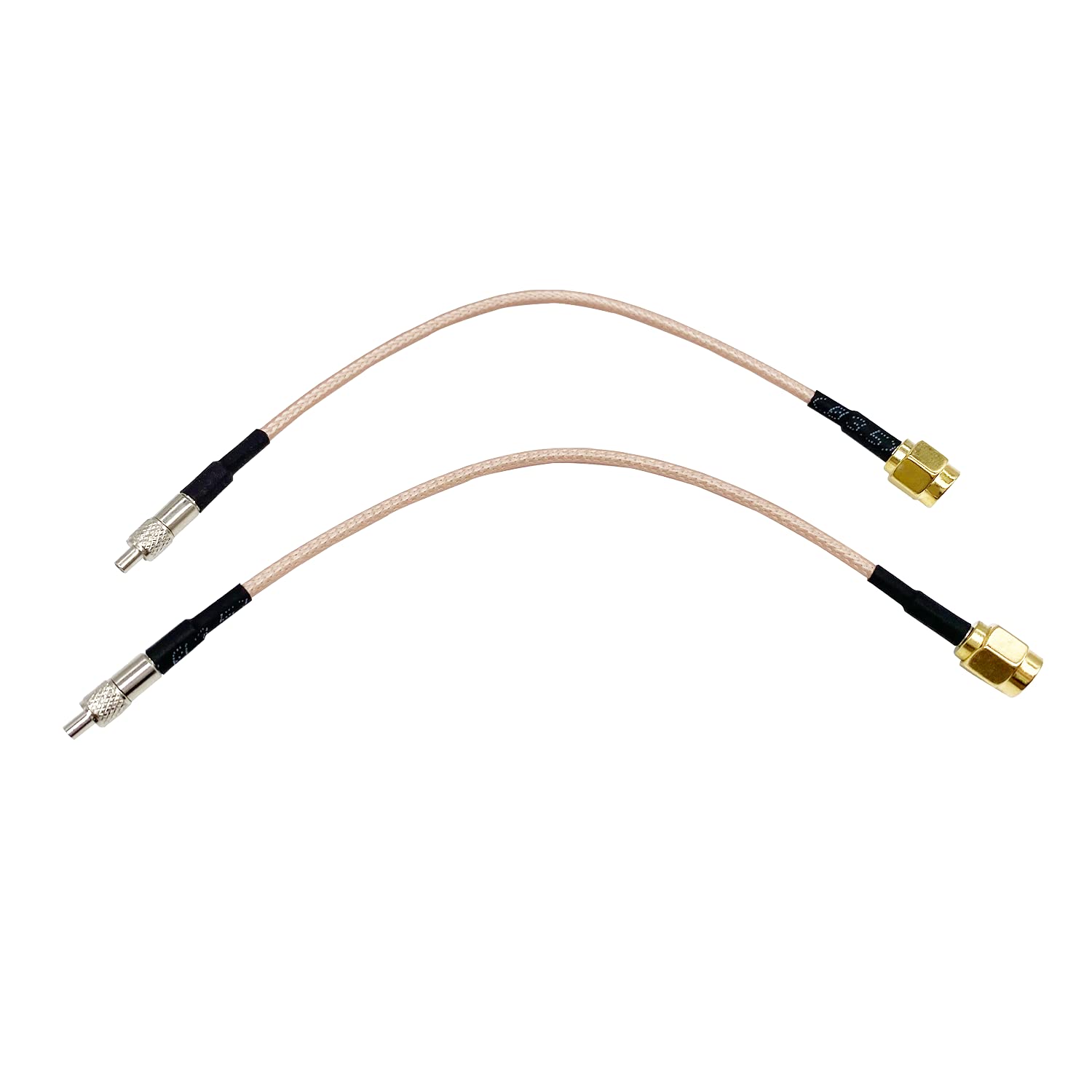 Vecys SMA Male to TS9 Female 4G Antenna Extension Cable RF Coaxial Pigtail Cable RG316 15CM/6IN for 3G 4G MiFi Wlan Wireless WiFi 2 Pcs