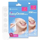 EasyDerm Beauty Hydrocolloid Pimple Patch 2 Pack(84ea) - Korean Acne Care | Zit Spot Care, K-beauty, Daewoong Pharmaceutical, Cystic Blemish&amp;Breakout Care, Clear Skin Season, Tweezer Included