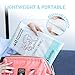 Disposable Stick-on Placemats 40 Pack for Baby & Kids Table Topper Disposable, Toddler Placemats in Reusable Pouch 12