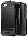 Encased Belt Case for iPhone SE 3rd Gen (2020, 2022) Protective Phone Case with Holster Clip (Also fits iPhone 7/8) - Black