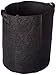 Viagrow Breathable Fabric Root Aeration Pot with Handles (5 Pack), 7 Gallon, Black