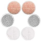 CKL&DJ 6 Pack Mop Pads Replacement for Bissell Spinwave 2039A 2124 (Included 2 Soft Pads+2 Scrubby Pads+2 Heavy Scrub Pads)