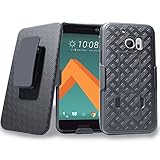 HTC 10 Case Mstechcorp Shell Holster Combo Case for For HTC ONE M10 / HTC 10 with Kick-Stand & Belt Clip Black with Goodie