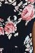 AlvaQ Women Summer Sexy Tunic Floral Short Sleeve Blouses and Shirt Casual Top Plus Size XL Black