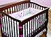 Just Born Crib Bumper, Antique Chic in Floral Pink
