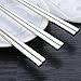 LIUNA Reusable Metal Chopsticks 304 Stainless Steel Chopsticks 9 Inch Mirror Polish Square Chop stick 5 Pairs Gift Set
