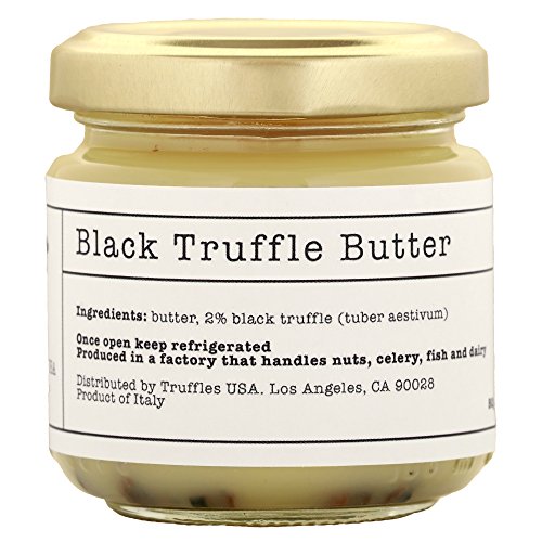 TRUFFLES USA Black Truffle Butter 2.82 oz Jar Imported from Italy