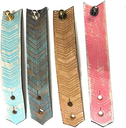 Rustic Boho Leather Ponytail Wrap with Flat Elastic by BANDANA GIRL Colorful Hair Barrettes, Hair Accessory, Gift For Her, Hair Band, Gift Idea for Her for Women with Long Hair