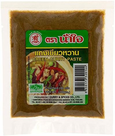 Nam Jai, Green Curry Paste, 100 g (Pack of 2 pieces) / Beststore by KK