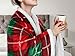 Red Buffalo Plaid Christmas Throw TV Sherpa Blanket 50