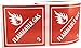 Hazard Class 2 D.O.T. Flammable Gas Labels 4x4 Inch Square 500 Adhesive Labels
