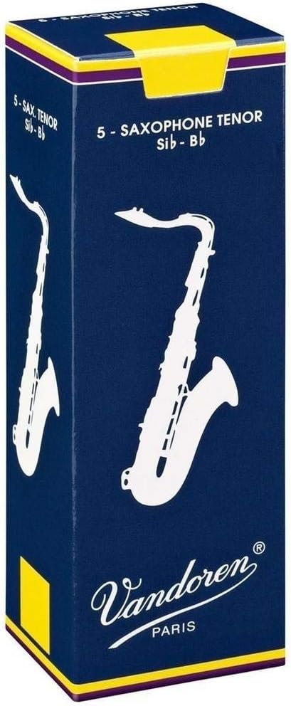 Vandoren reed Tenor Saxophone Traditional Gauge: 2, black, One size fits all