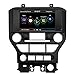 Qiilu 2 DIN 8'' 720P Upgrade HD Car DVD Player GPS Nav Multimedia Stereo HUD Display Screen Video & Audio Player Receiver Windows CE 6.0 Sync System for Ford Mustang 2015-2017