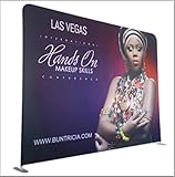 10' straight tension fabric display backdrop with