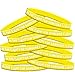 In the Fight for Someone I Love Silicone Wristband Bracelet for Endometriosis, Bone Cancer, Sarcoma Awareness (10 Pack) - Yellow