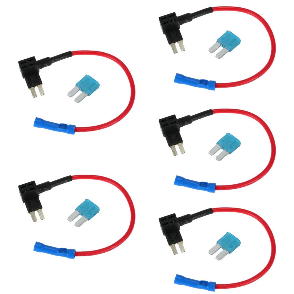 ESUPPORT 5 x Micro2 ATR Blade Fuse Adapter Fuse Holder for Voltage Tapping Car Blade Fuses Car Fuse