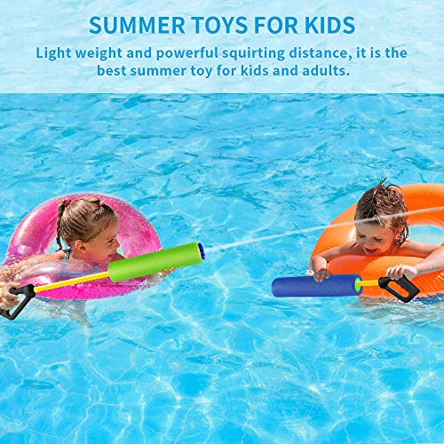 Baztoy Water Gun Water Blaster Soaker Squirt Toys for Kids High Capacity Swimming Pool Beach Summer Water Fighting Game Outdoor Toys Outside for Boys Girls and Adults (2 Pack)
