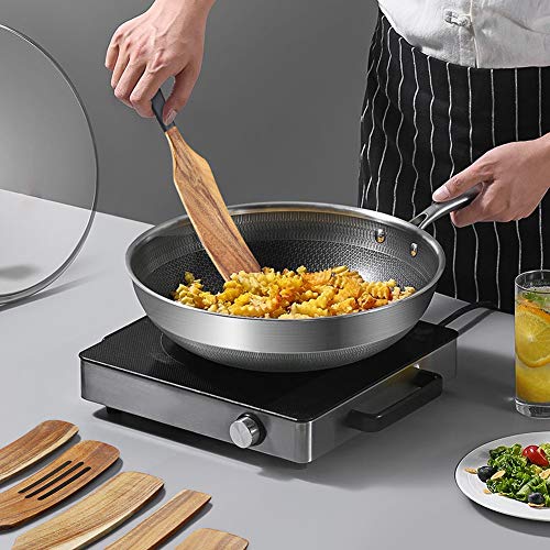 Wooden Spatulas Set As Seen On TV, Wooden Cooking Utensils, AOOSY 5 Pcs